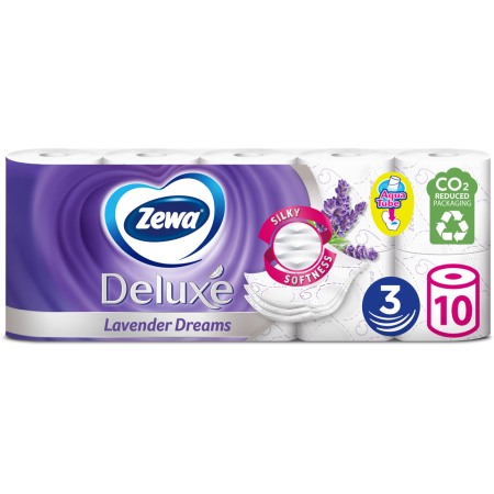 Consumabile hartie - Hartie igienica Zewa Deluxe Lavender Dreams, 3 straturi, 8 role