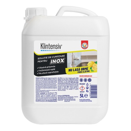 Detergenti profesionali - Klintensiv, Solutie pentru curatarea suprafetelor din inox Davera, 5L