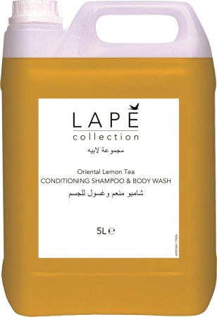 Sampon si gel de dus - Lape 2 in 1 Sampon si Gel dus aroma ceai oriental cu lamaie 5L