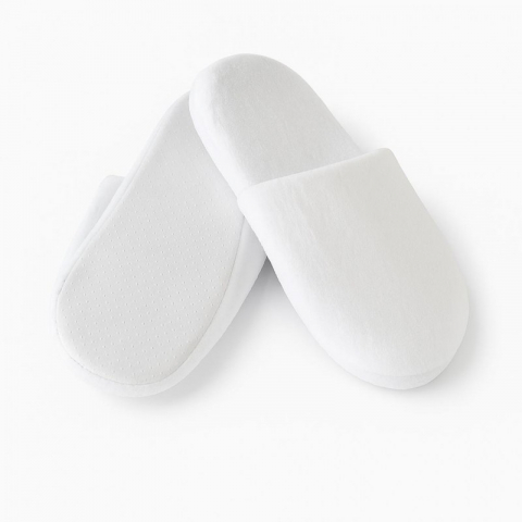 Produse hoteliere - Papuci inchisi in fata din velour, 30mm