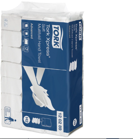 Prosoape hartie pliate - Prosoape pentru maini, de hartie, Xpress Multifold Soft, Tork, 2 straturi