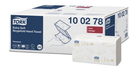 Prosoape pentru maini pliate Tork Singlefold Extra Soft, Premium, 2 straturi [1]
