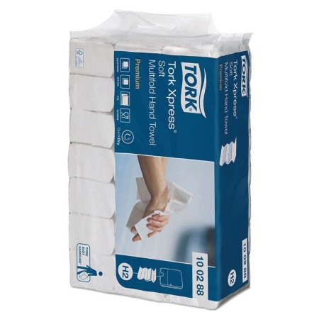Prosoape pentru mÃ¢ini Tork Xpress Soft Multifold, albe, 2 straturi, 110 bucati/pachet [2]