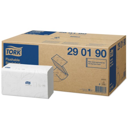 Prosoape hartie pliate - Prosoape pliate albe Tork Biodegradabile, 2 straturi