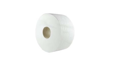 Rola hartie igienica Mini Jumbo, extra alba, in 2 straturi, 12 role/bax, 150 m
