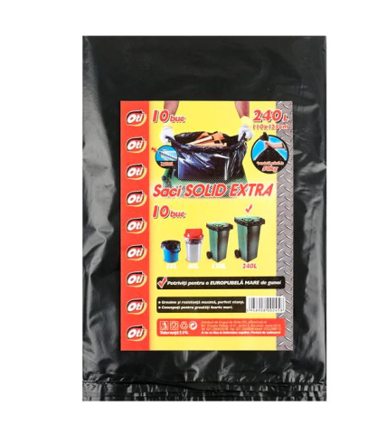 Saci menajeri - Saci menajeri SOLID EXTRA, 240L, Europubela, 10 buc./pachet