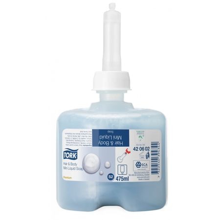 Produse ingrijire personala - Sampon si gel de dus Tork, 475 ml