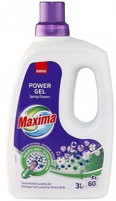 Detergenti profesionali - Sano Maxima Spring Flowers Detergent gel concentrat pentru rufe colorate, 3L
