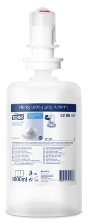 Sapun spuma - Sapun spuma Luxury Soft, Tork, 1L