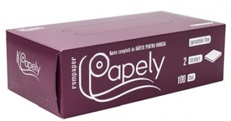 Servetele masa & faciale - Servetele faciale Papely 100 buc/pac, 2 straturi
