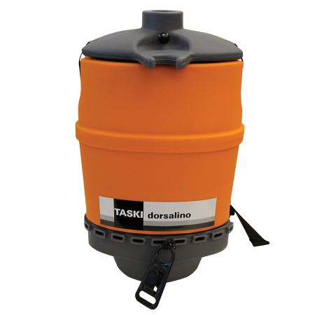 Aspiratoare profesionale de lichide si praf - Taski, Aspirator portabil Taski Dorsalino, 900W, versatil, silentios, potrivit pentru toate pardoselile