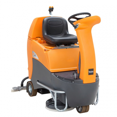 Masini de curatat si aspirat pardoseli dure - Taski, Mașină automată de spălat și uscat pardoseli, cu operator la bord, cu acumulatori şi încărcător extern - TASKI Swingo 2500