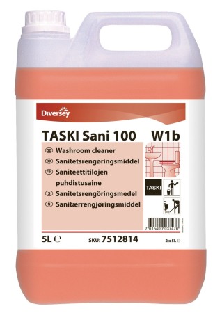 Detergenti toaleta - TASKI Sani 100 - Detergent pentru curatarea grupurilor sanitare 5L