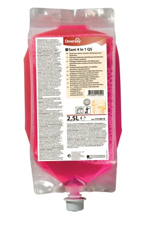 Detergenti toaleta - TASKI Sani 4 in 1 - Detergent, detartrant, dezinfectant lichid si dezodorizant pentru grupuri sanitare 2.5 L