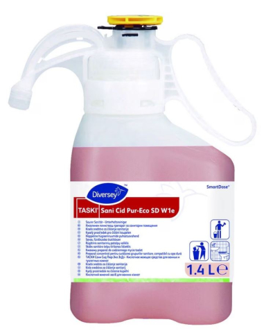 Dezinfectanti profesionali - TASKI Sani Cid Pur-Eco SD - Detergent profesional concentrat grupuri sanitare, bai 1.4L