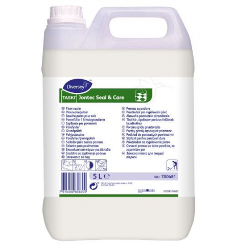 Detergenti profesionali - Taski, Sigilant și emulsie cu luciu intens pentru restaurarea si protejarea pardoselilor Jontec Seal & Care, 5L