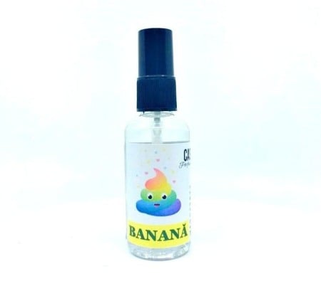 Odorizante profesionale - Ulei parfumat pentru toaleta Happy Shit - Banana, 50ml