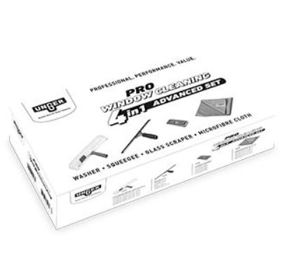 Unger, Set curatare geamuri 4 in 1 - Pro Advance [1]