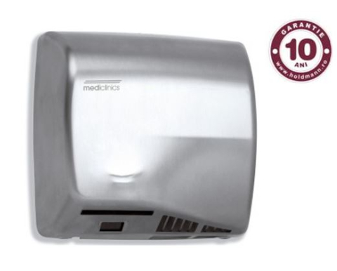 Uscatoare de maini si par - Uscator de maini Mediclinics - SPEEDFLOW PLUS cu filtru Hepa clasa H13, inox satinat, actionare cu senzor