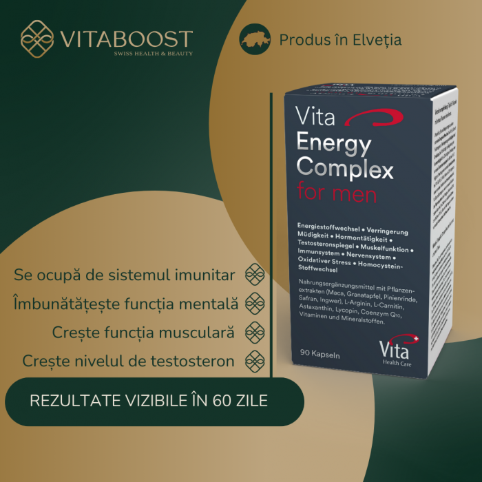 Vita Energy Complex for Men - Supliment pentru Energie, Testosteron și Imunitate [3]