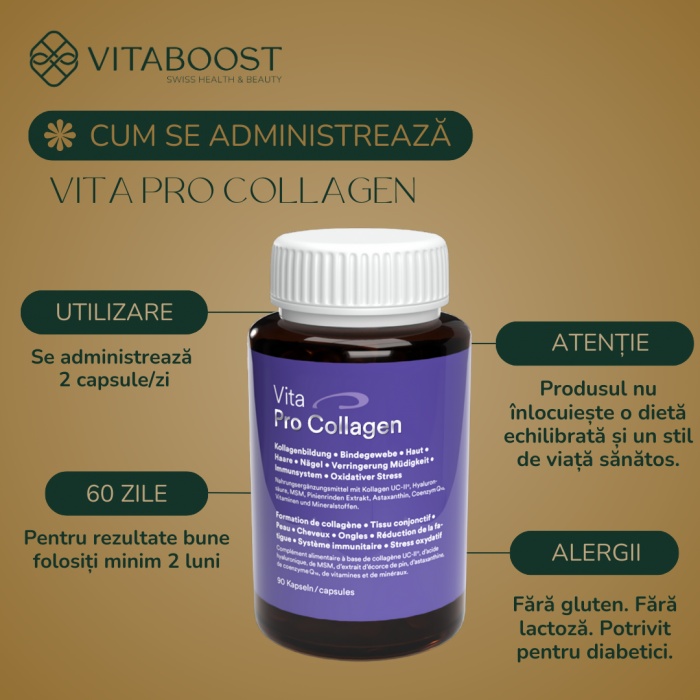 Vita Pro Collagen - Supliment Alimentar pentru Piele, Articulații și Sistem Imunitar [5]