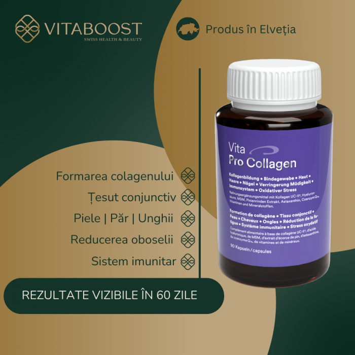Vita Pro Collagen - Supliment Alimentar pentru Piele, Articulații și Sistem Imunitar [3]