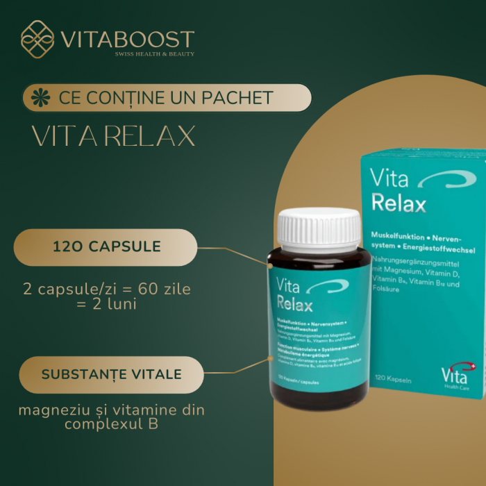 Vita Relax - Supliment Mușchi și Sistem Nervos cu Magneziu și Vitamine [4]