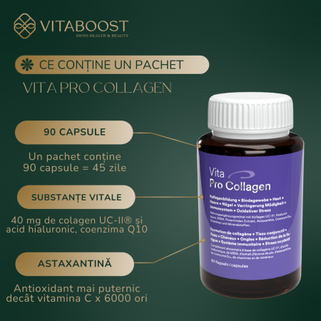 Vita Pro Collagen - Supliment Alimentar pentru Piele, Articulații și Sistem Imunitar [3]