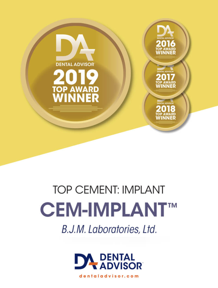 CEM-Implant - Ciment rășină pentru cimentări provizorii de lungă durată pe implanturi [3]