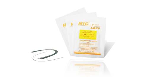 Ortodonție - Arc ortodontic NiTi termal rotund inferior set 10 buc.