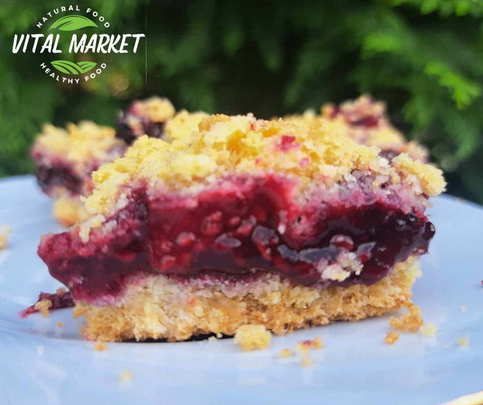 Prăjitură Crumble fără Gluten cu mure