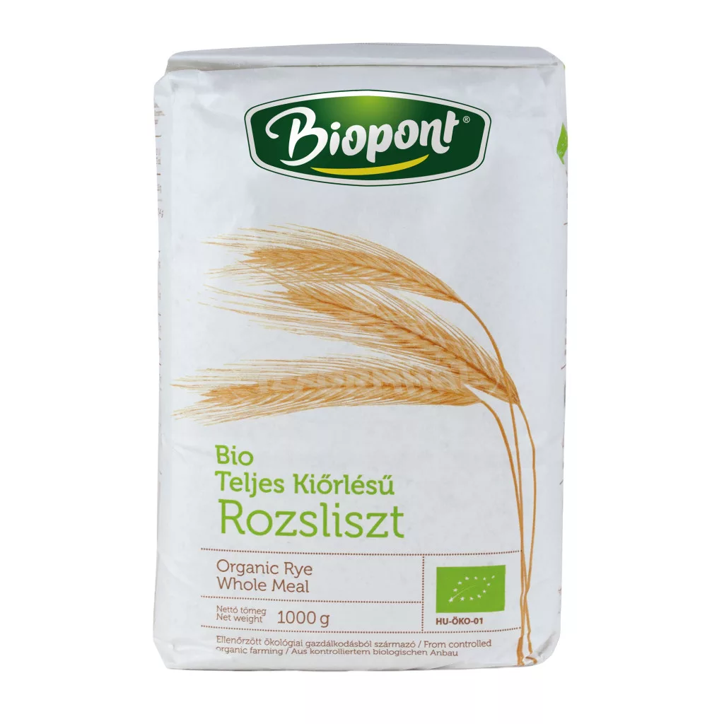 Biopont Făină de secară integrală bio RL190 – 1000g [1]