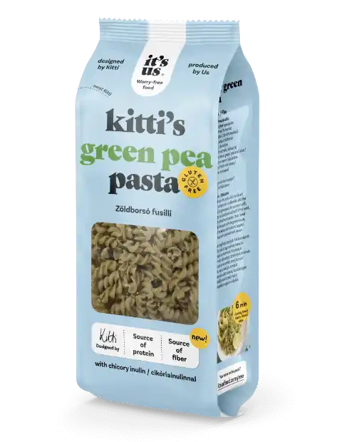 Kitti’s Fusilli din mazăre verde – fără gluten, 200g [1]