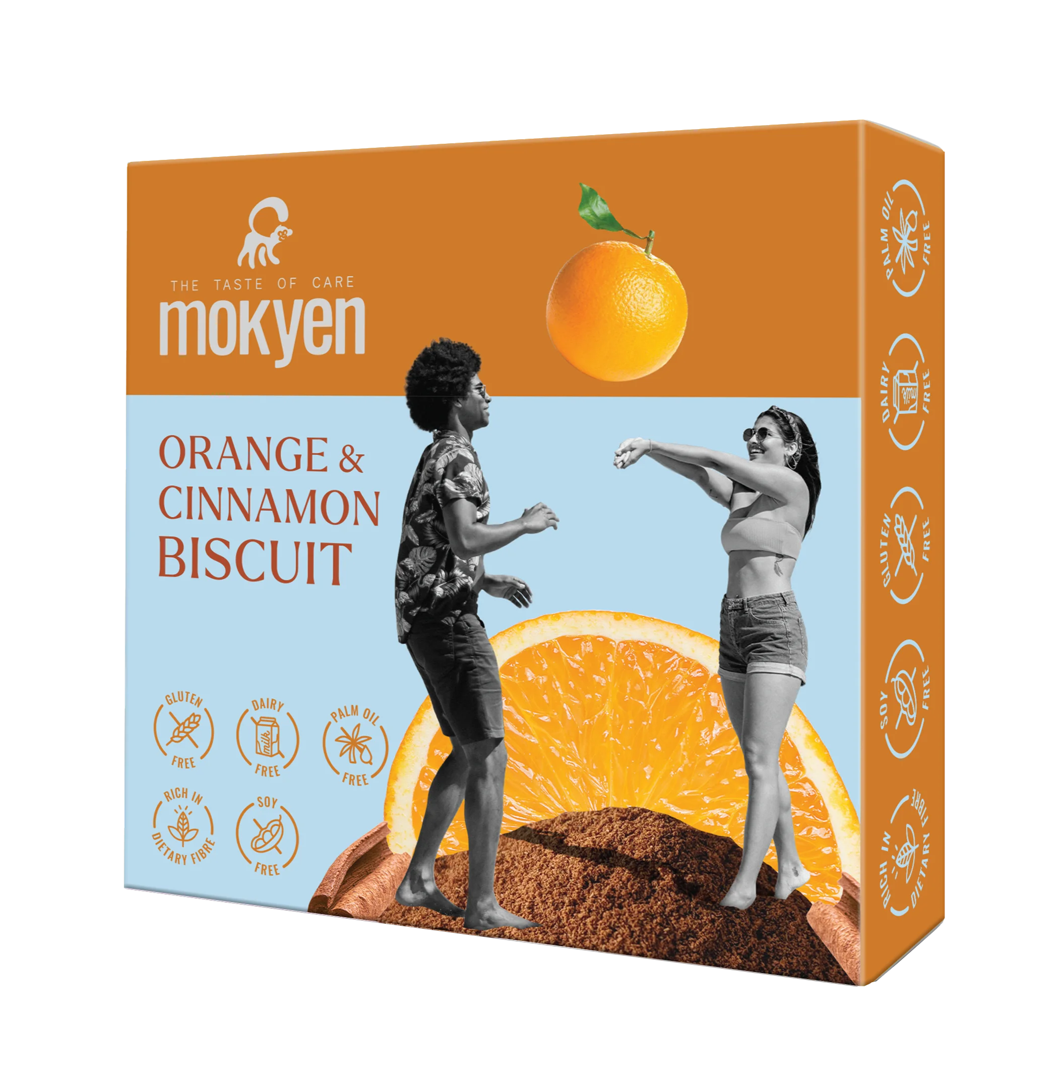 MOKYEN Biscuit cu portocală și scorțișoară – 50g [1]