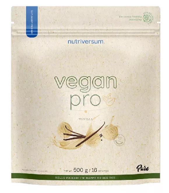 Nutriversum Vegan Pro pudră proteică din plante – vanilie 500g [1]