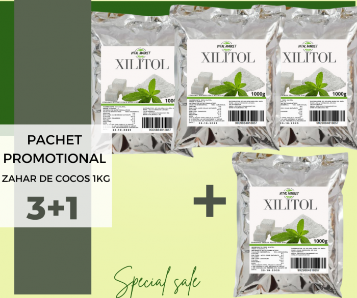 Pachet promotional Xilitol 1kg 3+1 [1]