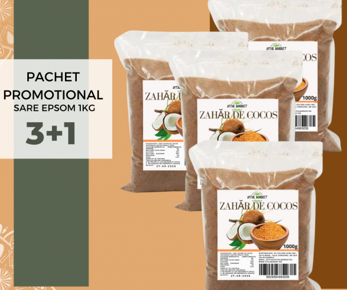 Pachet promotional Zahar de cocos 1kg 3+1 [1]
