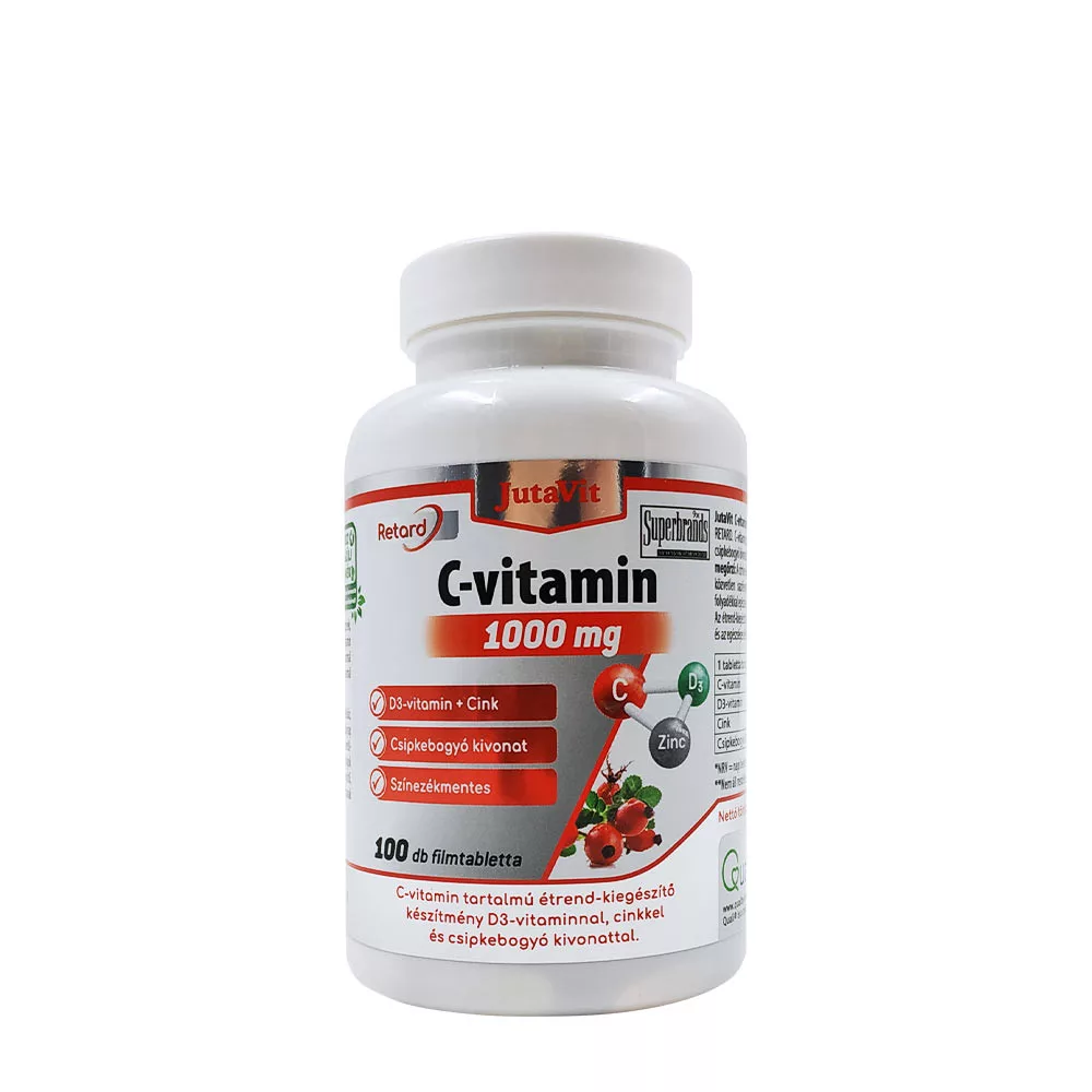 Vitamina C 1000 mg Retard cu Extract de Macese+D3+ZINC 100 tablete [1]