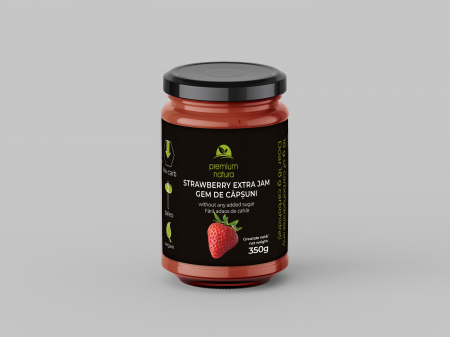 Gem fara zahar - Gem de capsuni fara zahar 350g