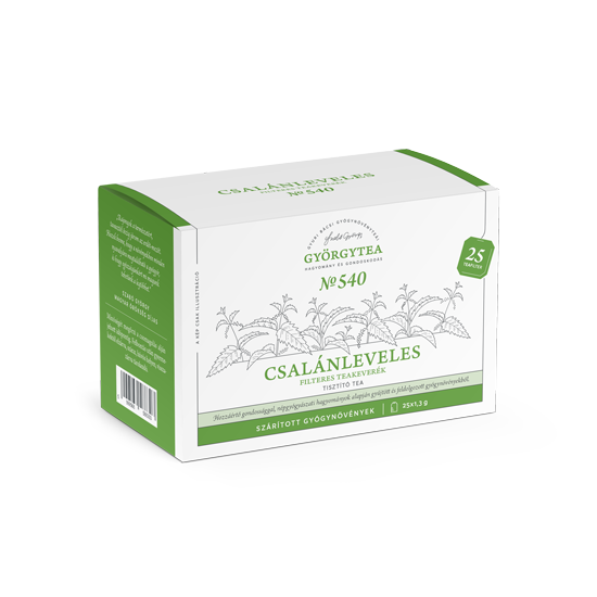 Ceaiuri medicinale - Amestec de ceai cu frunze de urzică, 25 plicuri x 1,3g (Györgytea)