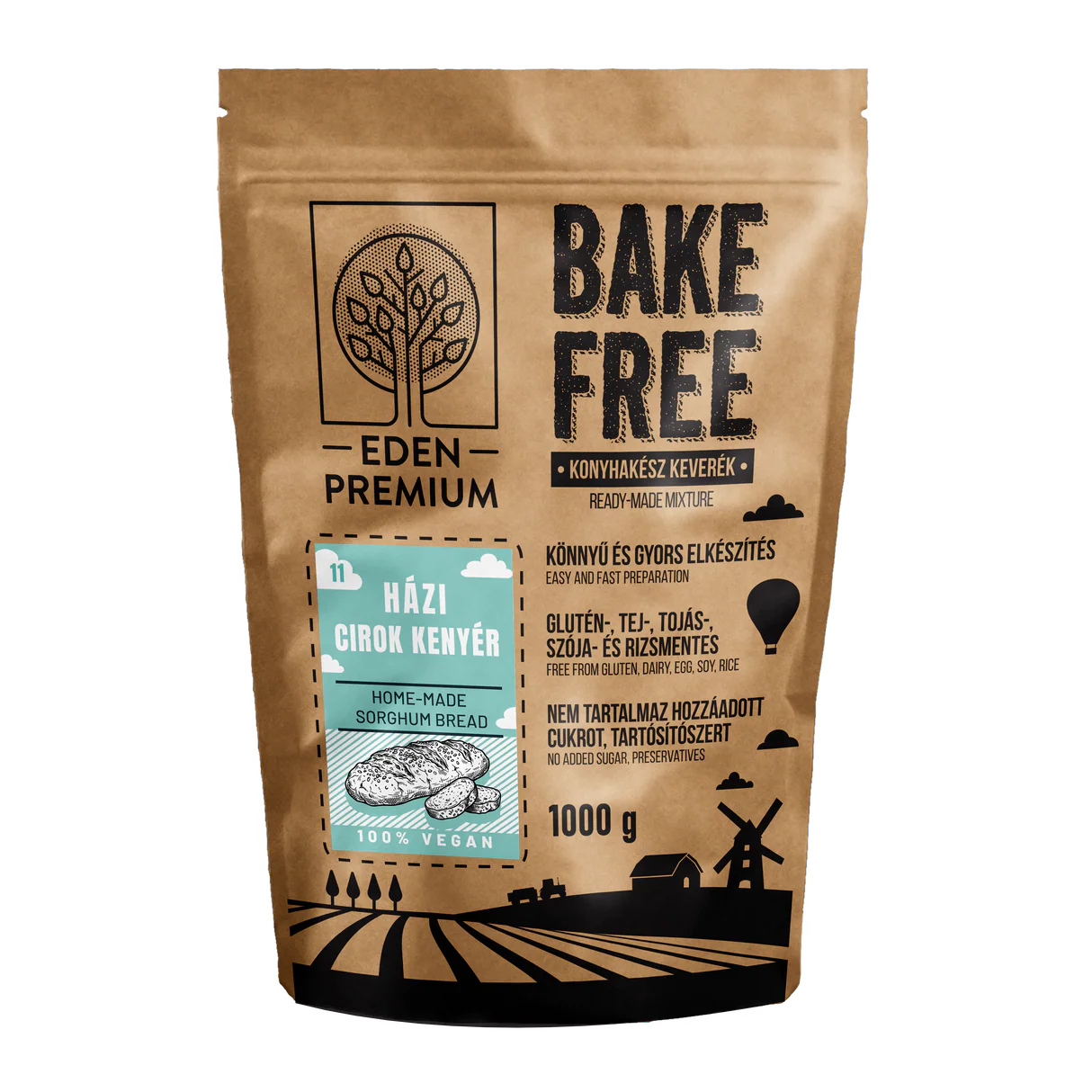Produse - BAKE-FREE – Mix pentru pâine de casă din sorg (1000 g)
