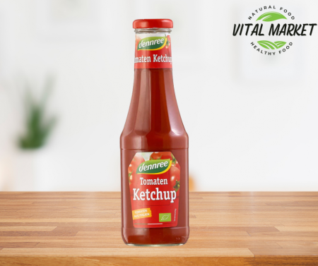 Ulei & Muștar & Oțet - Bio Ketchup Dennree 500 ml – Fără Aditivi, Gust Natural