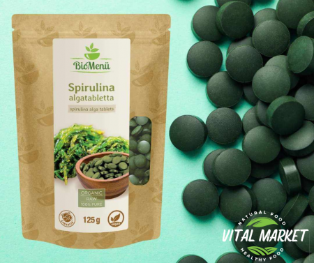 Produse - Biomenu spirulina tablete 125g (250 buc )
