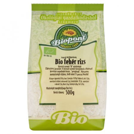 Produse - Biopont Orez alb bio cu bob lung 500g