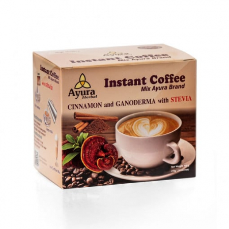 Produse - Cafea mix cu stevie scorțișoară și ganoderma 10 plicuri