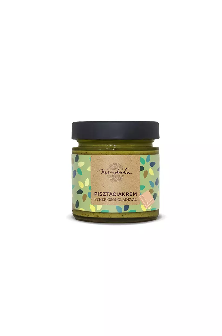 Produse - Cremă de fistic cu ciocolată albă 180g Mendula