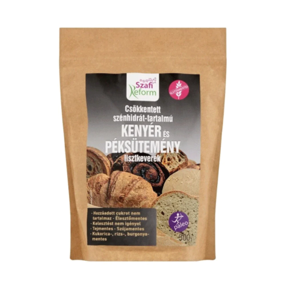 Produse - Faina Pentru Paine Si Produse De Panificatie Cu Carbohidrati Redusi 500gr Szafi Free
