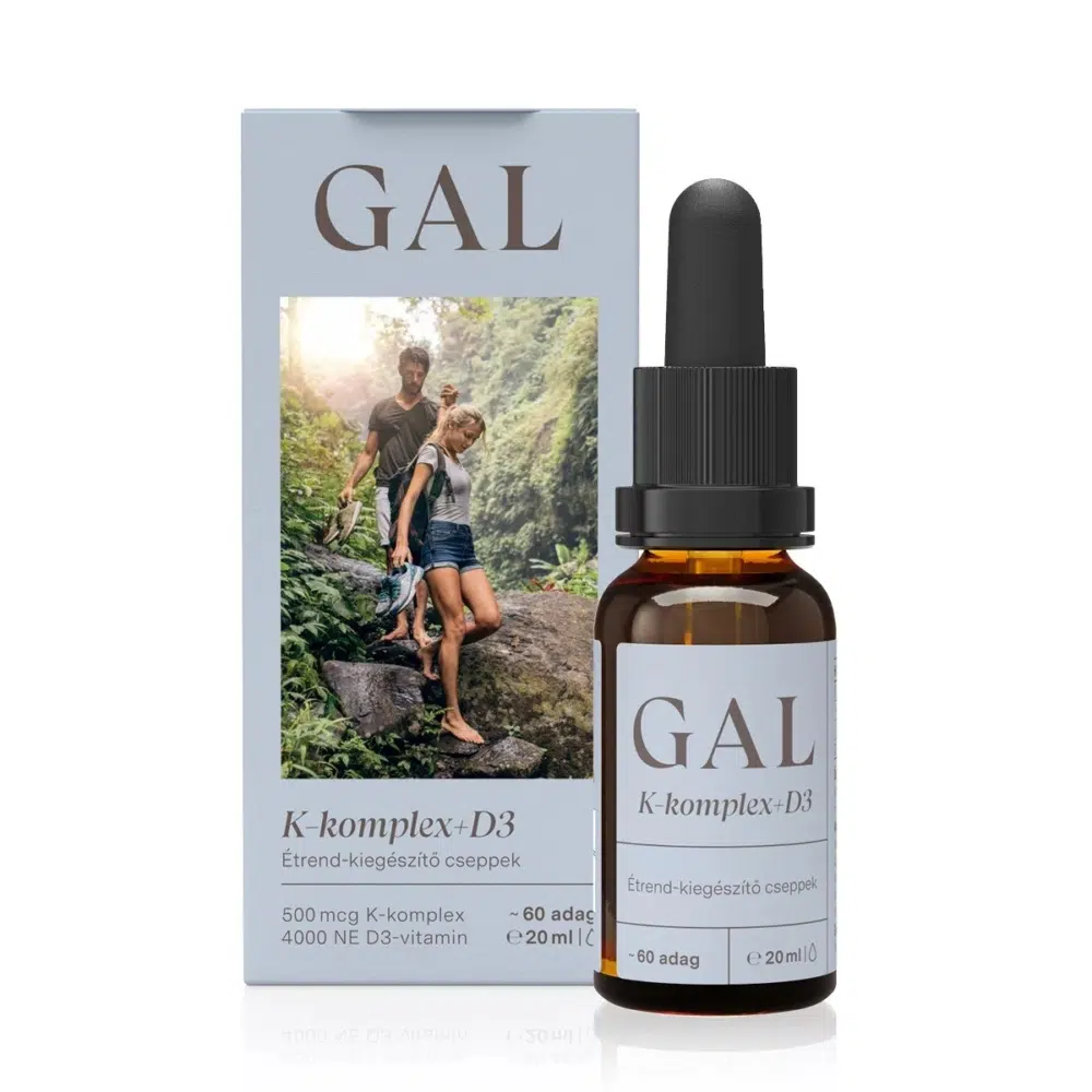 Produse - GAL K-komplex + D3 - Supliment cu Vitamina K (500 mcg) și D3 (4000 UI) - 60 doze