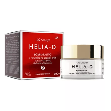 Îngrigire piele - Helia-D Cremă de zi antirid și regenerantă 65+ cu protecție UVA/UVB 50ml