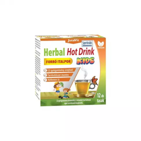 Produse - Jutavit herbal hot drinks kids 12 plicuri